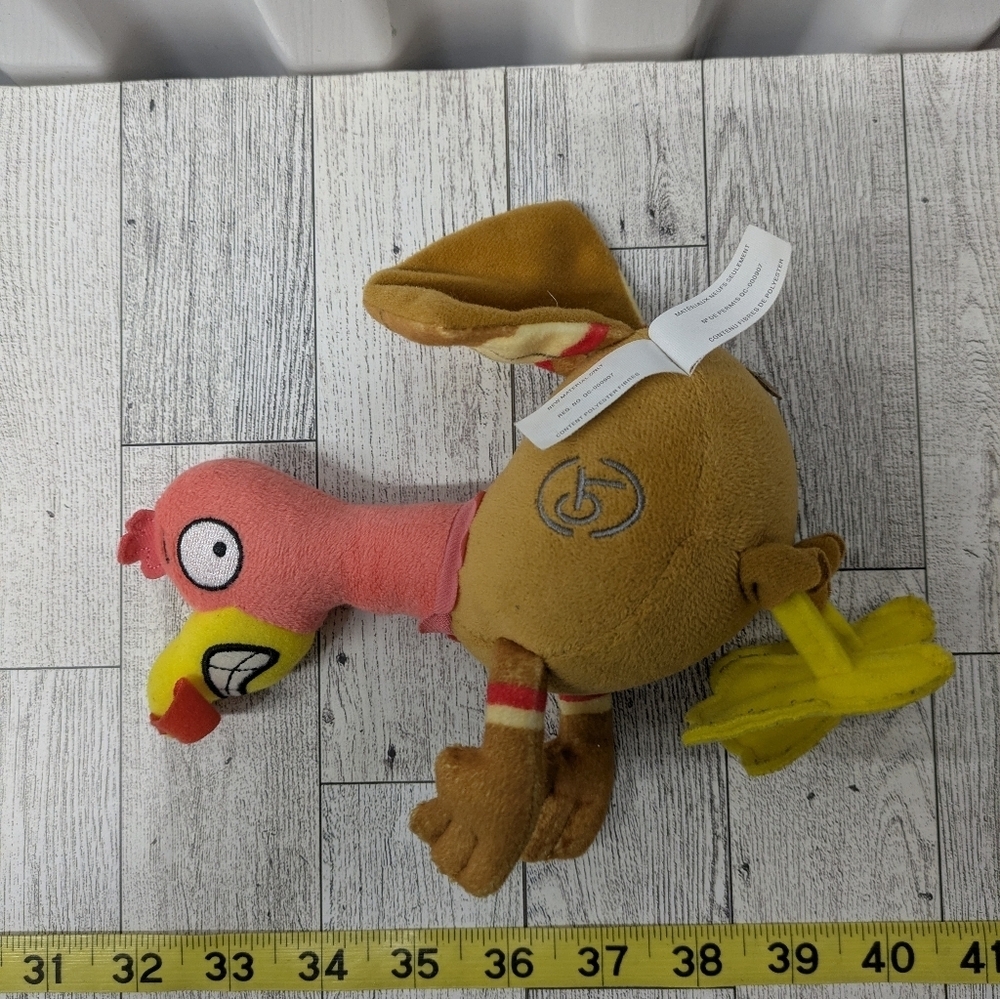 Fgteen Whimsical Pink and Yellow Stuffed Animal Toy - Picture 4 of 5